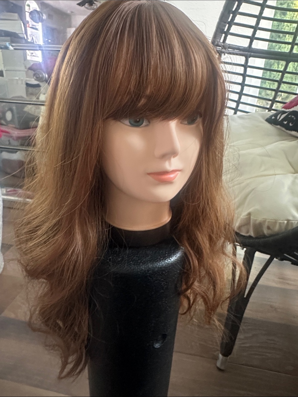 Camryn 26inch Red Loose Wave with Bangs Women's Hair Wig - Natural Shine